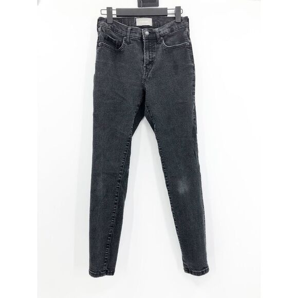 Everlane Womens High Rise Skinny Denim Jeans Black Size 28 - Picture 5 of 9